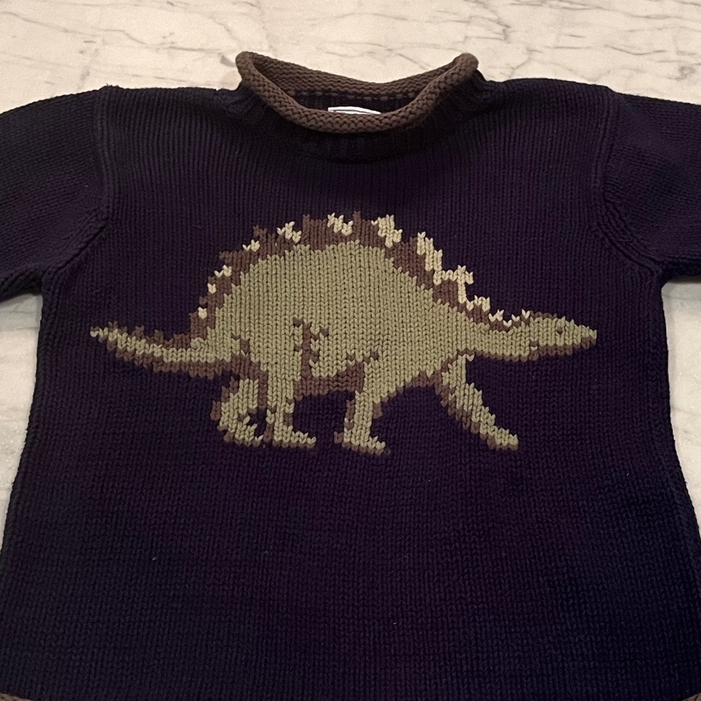 Roll Neck Dinosaur Sweater - 100% Cotton - Great condition!